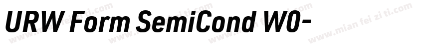 URW Form SemiCond W0字体转换